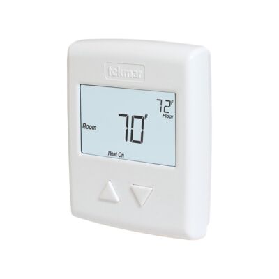 tekmar 7-Day 2-Heat Pump/Cool Backup Humidity 2-Stage Programmable  Thermostat for Radiant Flooring TEK557 - The Home Depot