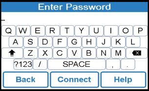 Enter password screen for Watts OnSite