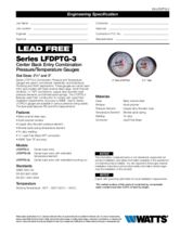 Watts Lfdptg-3 Temperature and Pressure in the Hydronic Baseboard Heater  Accessories department at