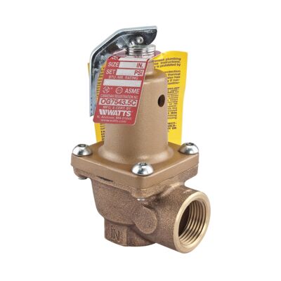 Watts 0276500 ASME Water Pressure Relief Valve 1 1/2" 174a 030 Bronze for sale online 