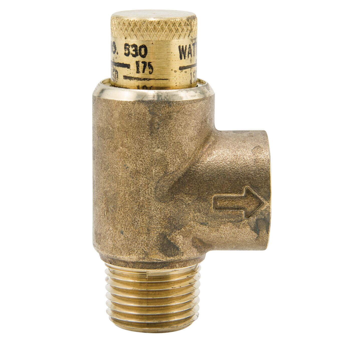 Calibrated Adjustable Pressure Relief Valve Watts LF530C 1/2" Lead Free 50-175Ps 