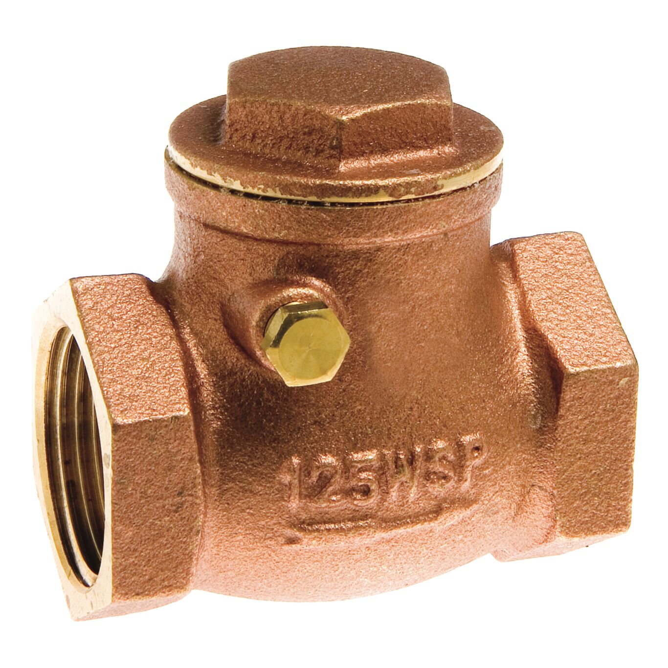 FNPT,200 WOG,Lead Free,Backflow Preventer,for Tankless Water Heater,Pressure Pumps,Boilers,and HVAC Systems CMI Inc 1 Inch Brass Spring Check Valve,1 in X 1 in 1 inch