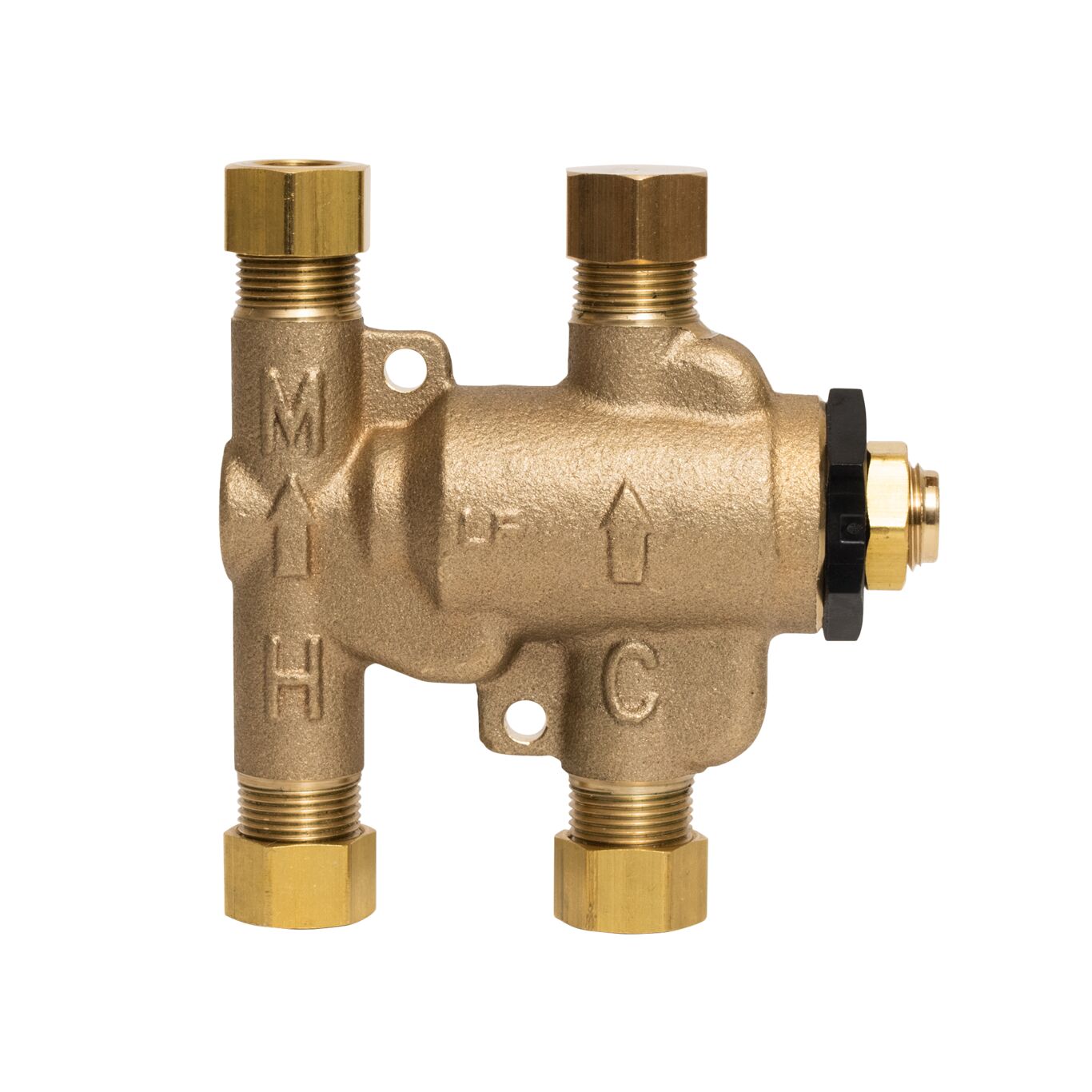 LFUSGB-M3 3/8&quot; COMPRESSION
4-PORT THERMOSTATIC TEMPERING 
MIXING VALVE LEAD FREE WATTS