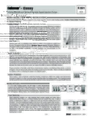 White Paper - Mixing Methods & Sizing of Variable Speed Injection (Jun 2000 - Present)