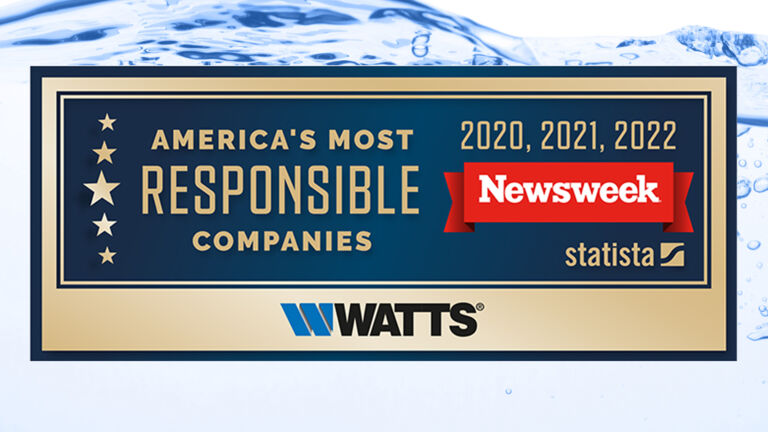 Statista award watts water has received the last three years, 2020, 2021, 2022. Americas most responsible companies 