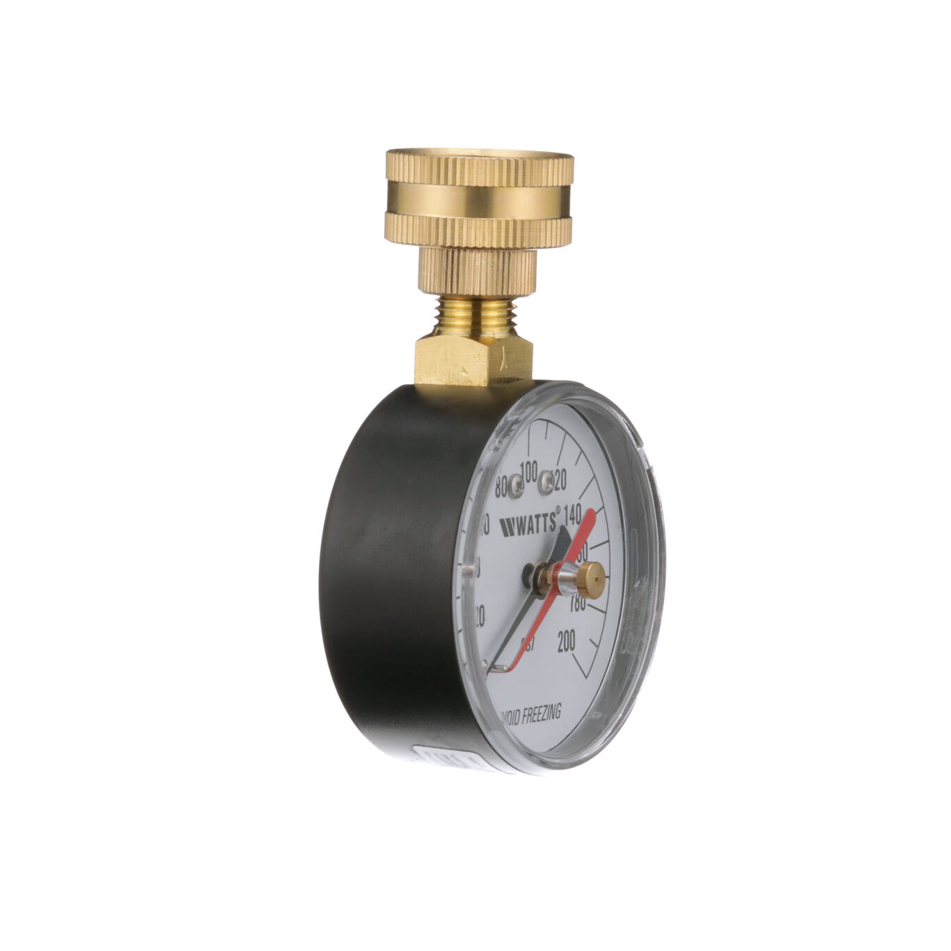 Pressure gauge showing left side.