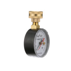 Pressure gauge showing left side.