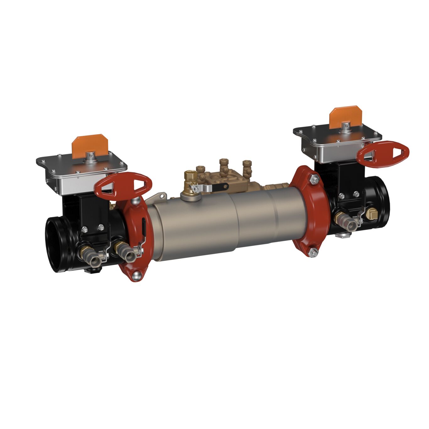 Stainless Steel Double Check Detector Assembly Backflow Preventers with Tri-Link Check Valves
