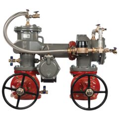 Lead Free MasterSeries N-Pattern Reduced Pressure Zone Detector Assembly Backflow Preventer, Domestic OSY Gates, Meter and Flood Sensor