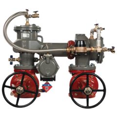 Lead Free MasterSeries N-Pattern Reduced Pressure Zone Detector Assembly Backflow Preventer, Domestic OSY Gates, Meter and Flood Sensor
