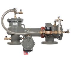 Lead Free MasterSeries N-Pattern Reduced Pressure Zone Detector Assembly Backflow Preventer, Less Shutoff Valve, Meter and Flood Sensor