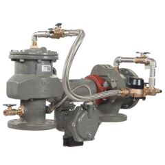 Lead Free MasterSeries N-Pattern Reduced Pressure Zone Detector Assembly Backflow Preventer, Less Shutoff Valve, Meter and Flood Sensor