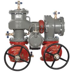 Lead Free MasterSeries N-Pattern Reduced Pressure Zone Assembly Backflow Preventer, OSY Gates and Flood Sensor