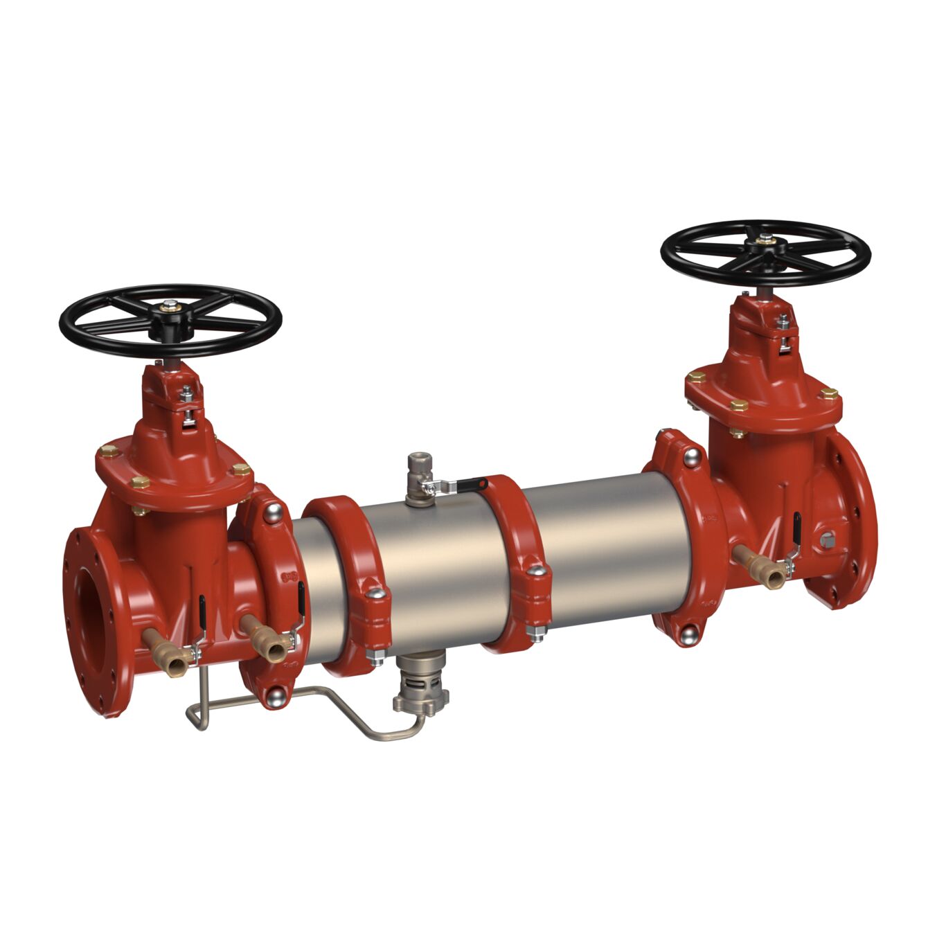 Stainless Steel Reduced Pressure Zone Backflow Preventer Assembly, Maxim, NRS Shutoff Valves, Link Check Modules