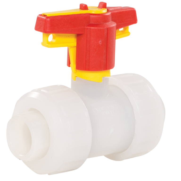 Product Image - Ball Valves Whiteline PVDF SF - Angle