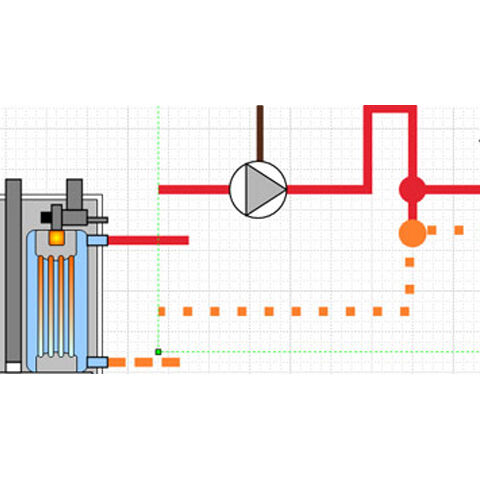 Water heating system diagram