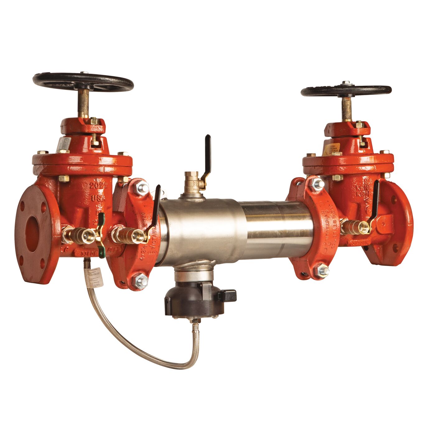 Reduced Pressure Valve Assembly Backflow Preventer, Domestic NRS Gates and Flood Sensor