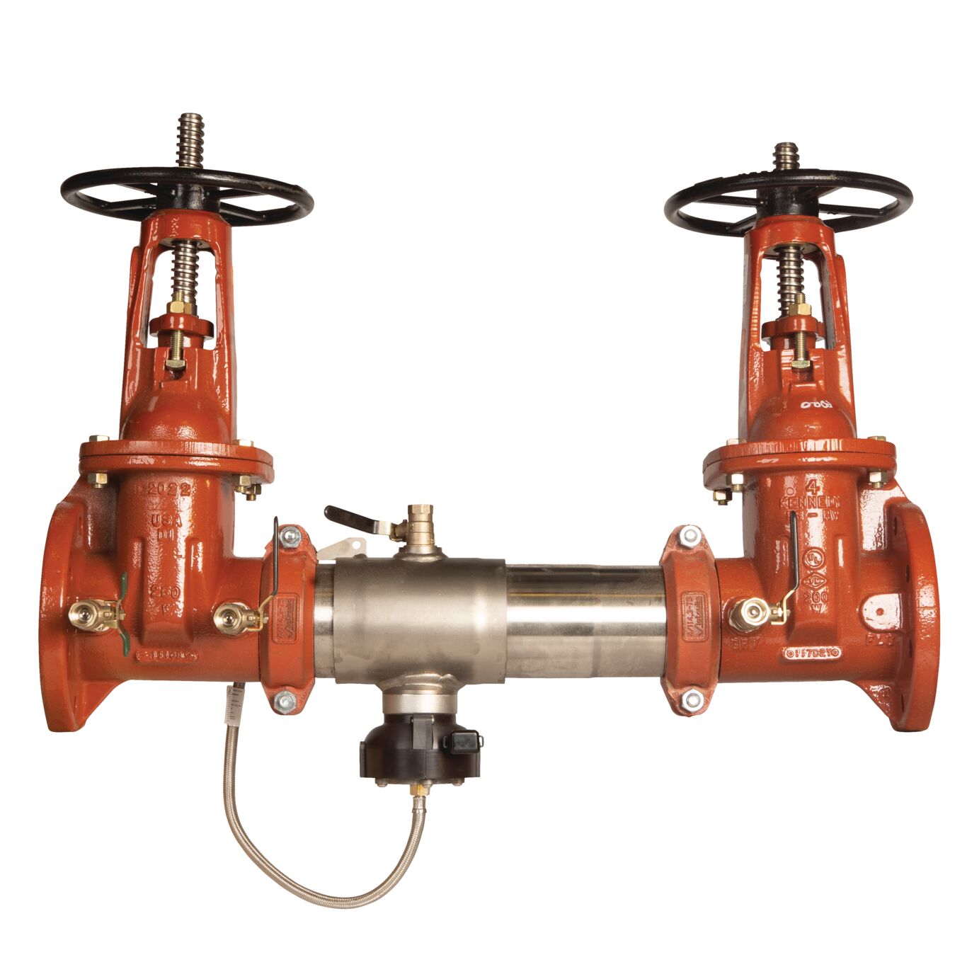 Reduced Pressure Valve Assembly Backflow Preventer, OSY Gates and Flood Sensor