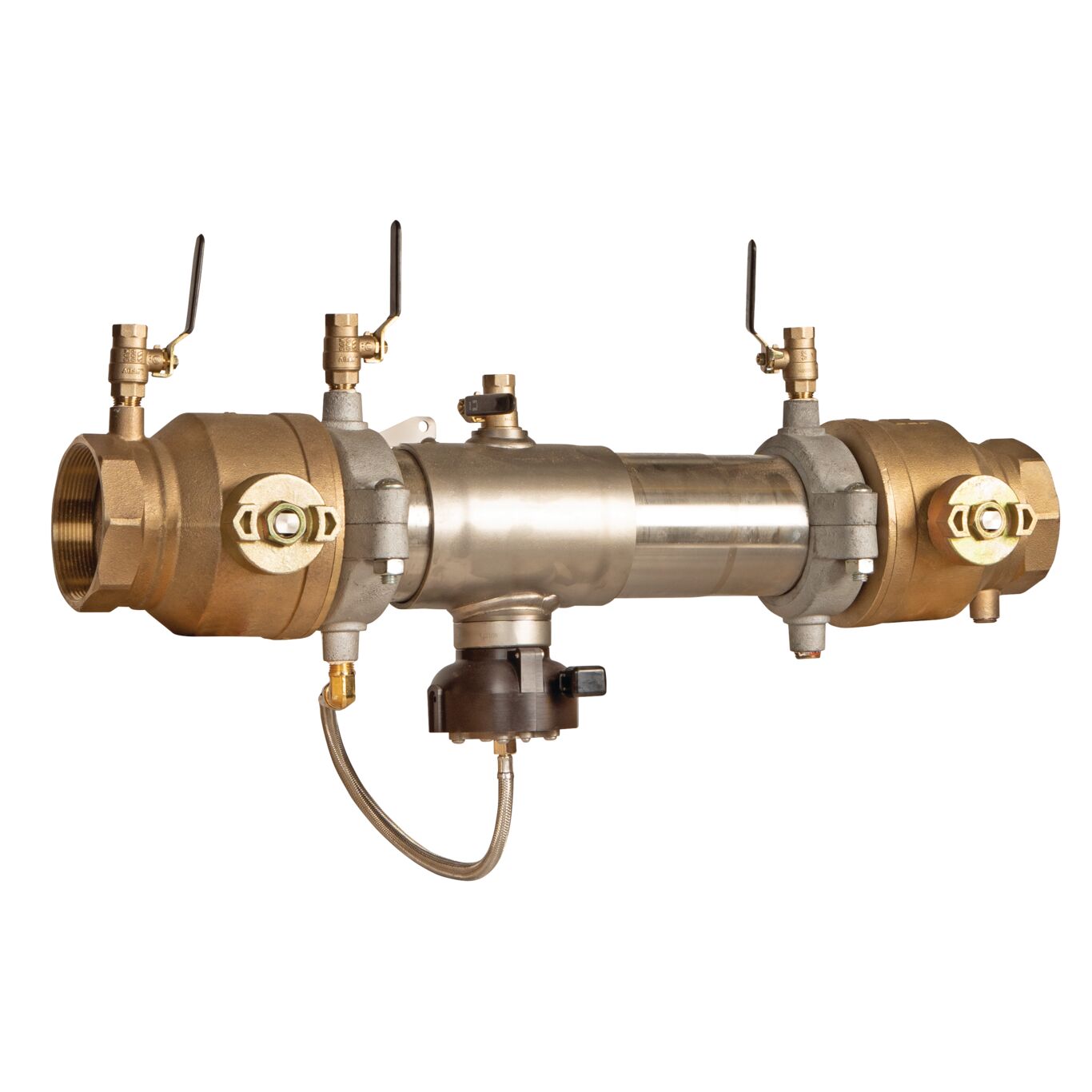 Reduced Pressure Valve Assembly Backflow Preventer, Quarter Turn Ball Valves and Flood Sensor
