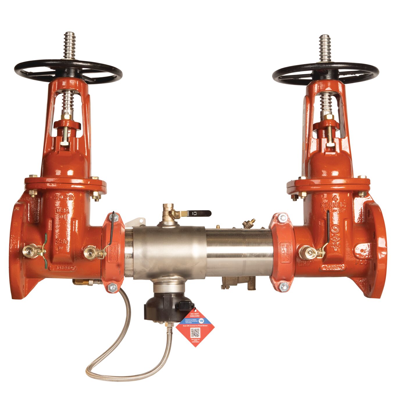 957RPDA Reduced Pressure Detector Assembly Backflow Preventer, OSY Gates, Less Meter and Flood Sensor