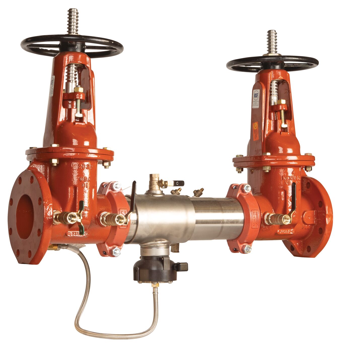 957RPDA Reduced Pressure Detector Assembly Backflow Preventer, OSY Gates, Less Meter and Flood Sensor