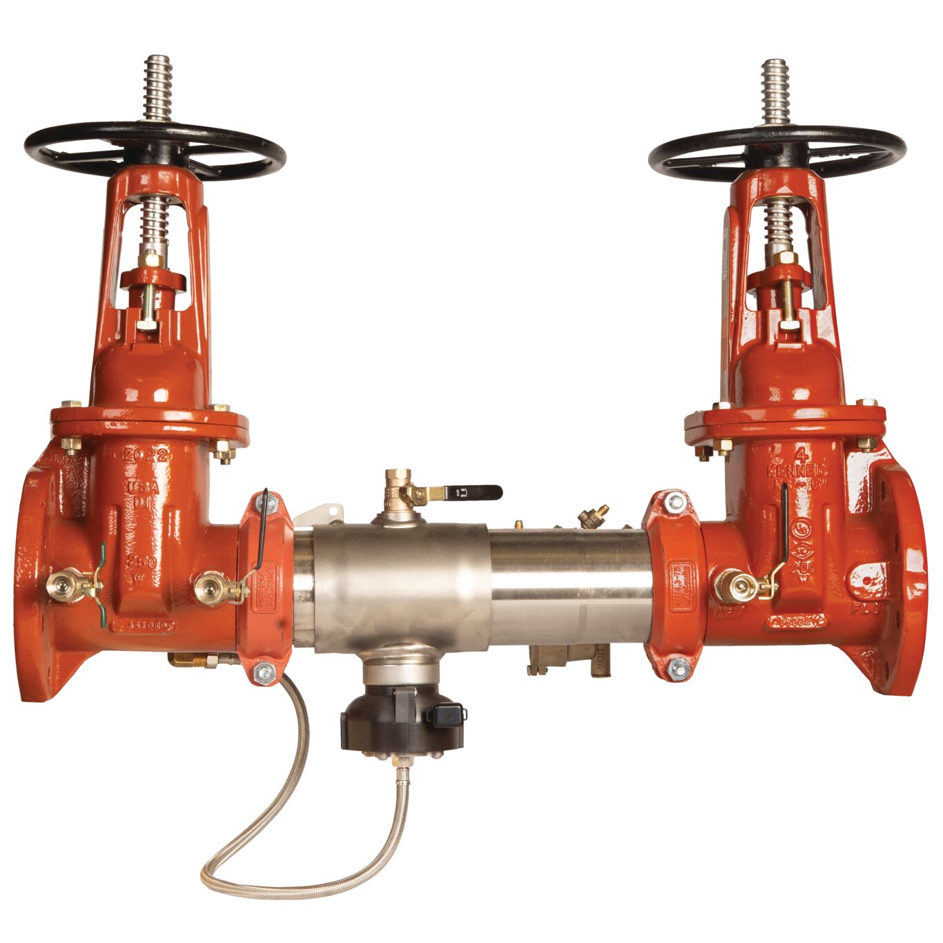 957RPDA Reduced Pressure Detector Assembly Backflow Preventer, OSY Gates, Less Meter and Flood Sensor