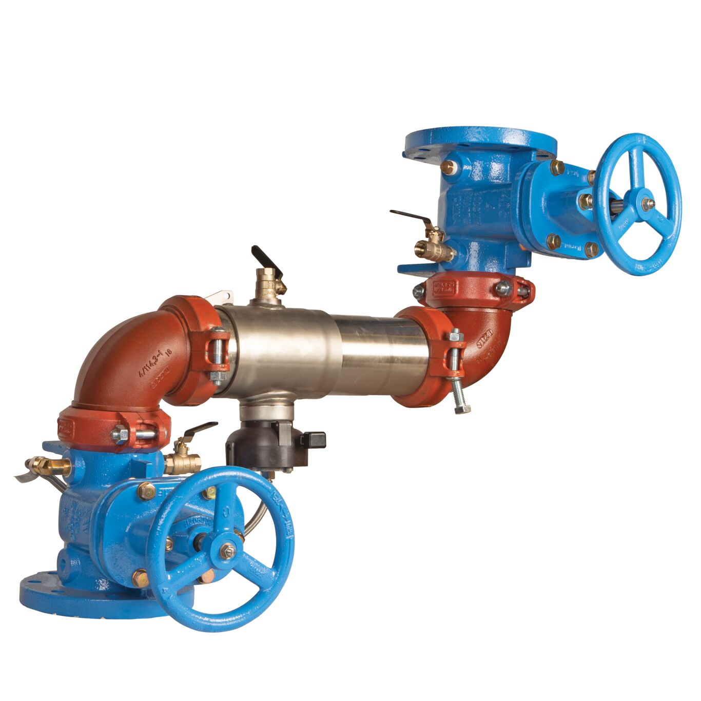 Reduced Pressure Valve Assembly Backflow Preventer, Z Pattern, NRS Gates and Flood Sensor