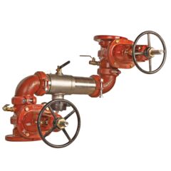 Reduced Pressure Valve Assembly Backflow Preventer, Z Pattern, OSY Gates and Flood Sensor