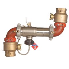 Reduced Pressure Valve Assembly Backflow Preventer, Z Pattern, Quarter Turn Gates and Flood Sensor