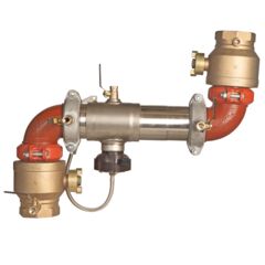 Reduced Pressure Valve Assembly Backflow Preventer, Z Pattern, Quarter Turn Gates and Flood Sensor