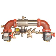 957RPDA Reduced Pressure Valve Assembly Backflow Preventer, N Pattern, Butterfly Gates, Meter and Flood Sensor