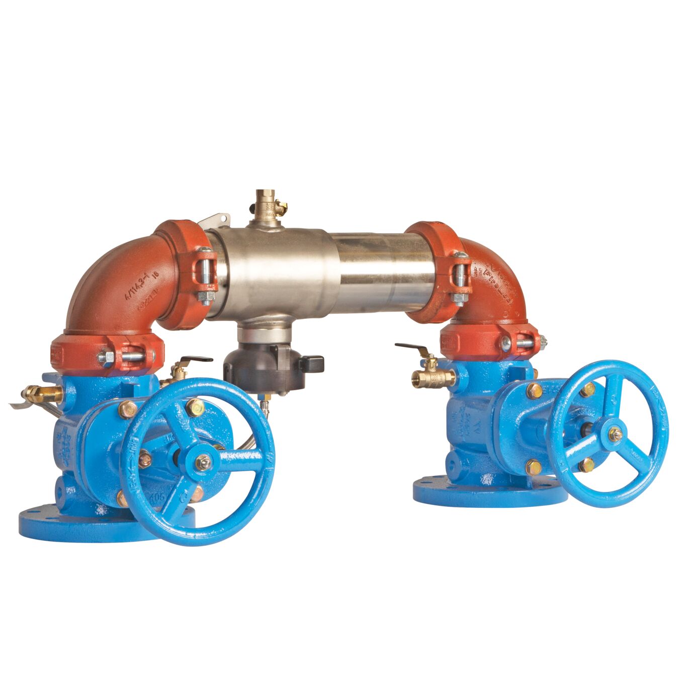 Reduced Pressure Valve Assembly Backflow Preventer, N Pattern, NRS Gates and Flood Sensor