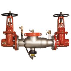 Reduced Pressure Zone Assembly Backflow Preventer, Stainless Steel, OSY Gates, Groove x Groove and Flood Sensor