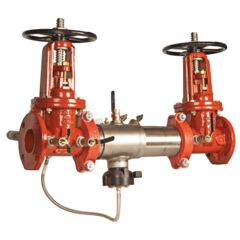 LF957RPDA Reduced Pressure Detector Assembly Backflow Preventer, OSY Gates, Meter and Flood Sensor