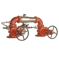 LF957RPDA Reduced Pressure Detector Assembly Backflow Preventer, N Pattern, OSY Gates, Meter and Floor Sensor