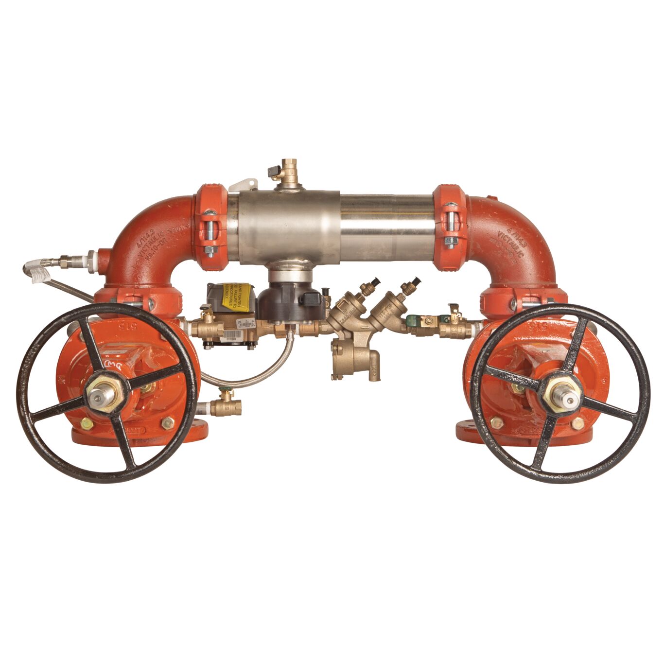 957RPDA Reduced Pressure Valve Assembly Backflow Preventer, N Pattern, OSY Gates, Meter and Floor Sensor