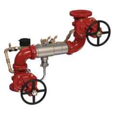 Lead Free Reduced Pressure Detector Backflow Preventer Assembly, Colt, OSY Shutoff Valves, Link Check Modules, Meter, Z Pattern