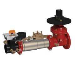 Lead Free Double Check Valve Backflow Preventer Assembly, Colt, Grooved Gear Butterfly Valve x Post Indicator Valve, Meter