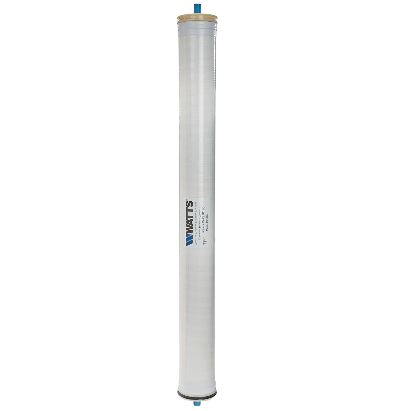 Membrane for Commercial Reverse Osmosis Systems, 4 IN x 40 IN, Tape Wrapped, Standard Element, 1800 GPD