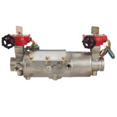Stainless Steel Double Check Valve Assembly, Deringer, Integral Butterfly Shutoff Valves, Dual-Action Check Valves, Adapter Kit with 2 1/2 IN GRV Couplings and Adapters
