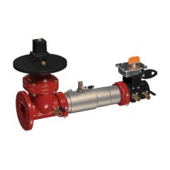 Stainless Steel Double Check Valve Assembly Backflow Preventer, Post Indicator Valve x UL/FM Butterfly Valve Shutoffs