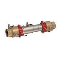 Stainless Steel Double Check Valve Assembly Backflow Preventer, Quarter Turn Shutoff