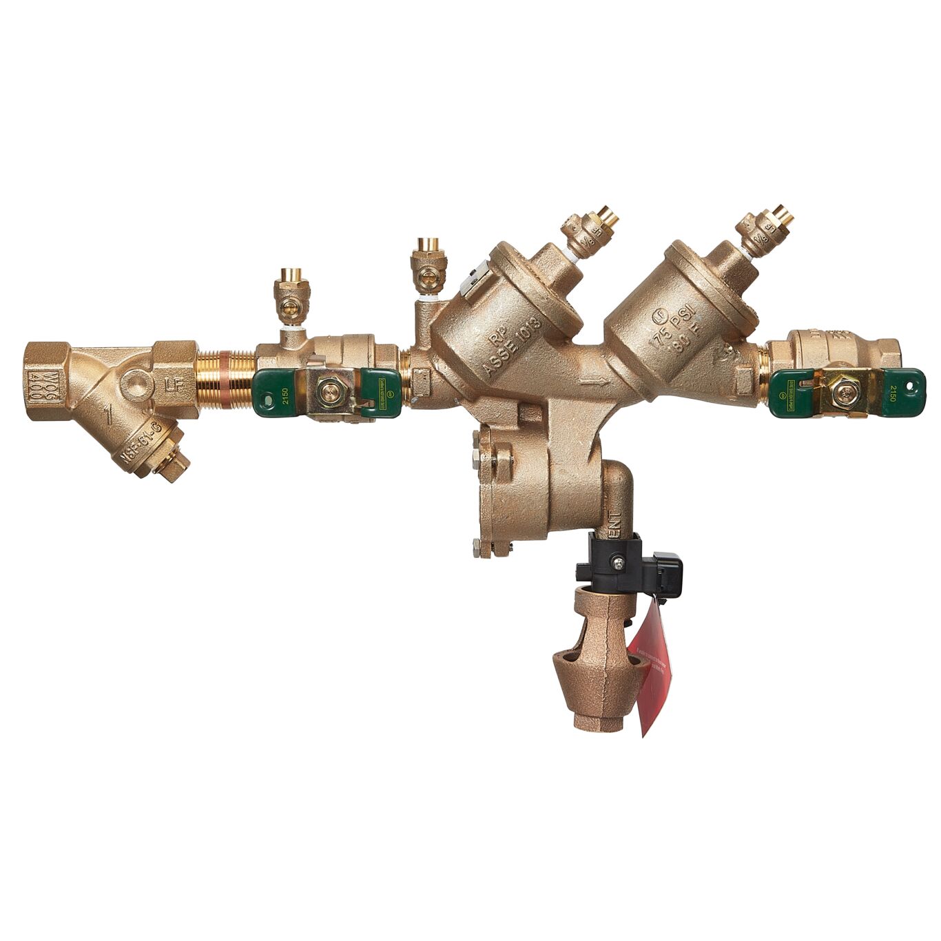 Product Image - Reduced Pressure Zone Backflow Preventer Assembly, Quarter Turn Ball Valves, Backflow Flood Sensor