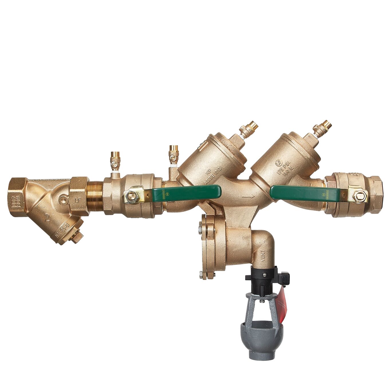 Product Image - Reduced Pressure Zone Backflow Preventer Assembly, Quarter Turn Ball Valves, Backflow Flood Sensor