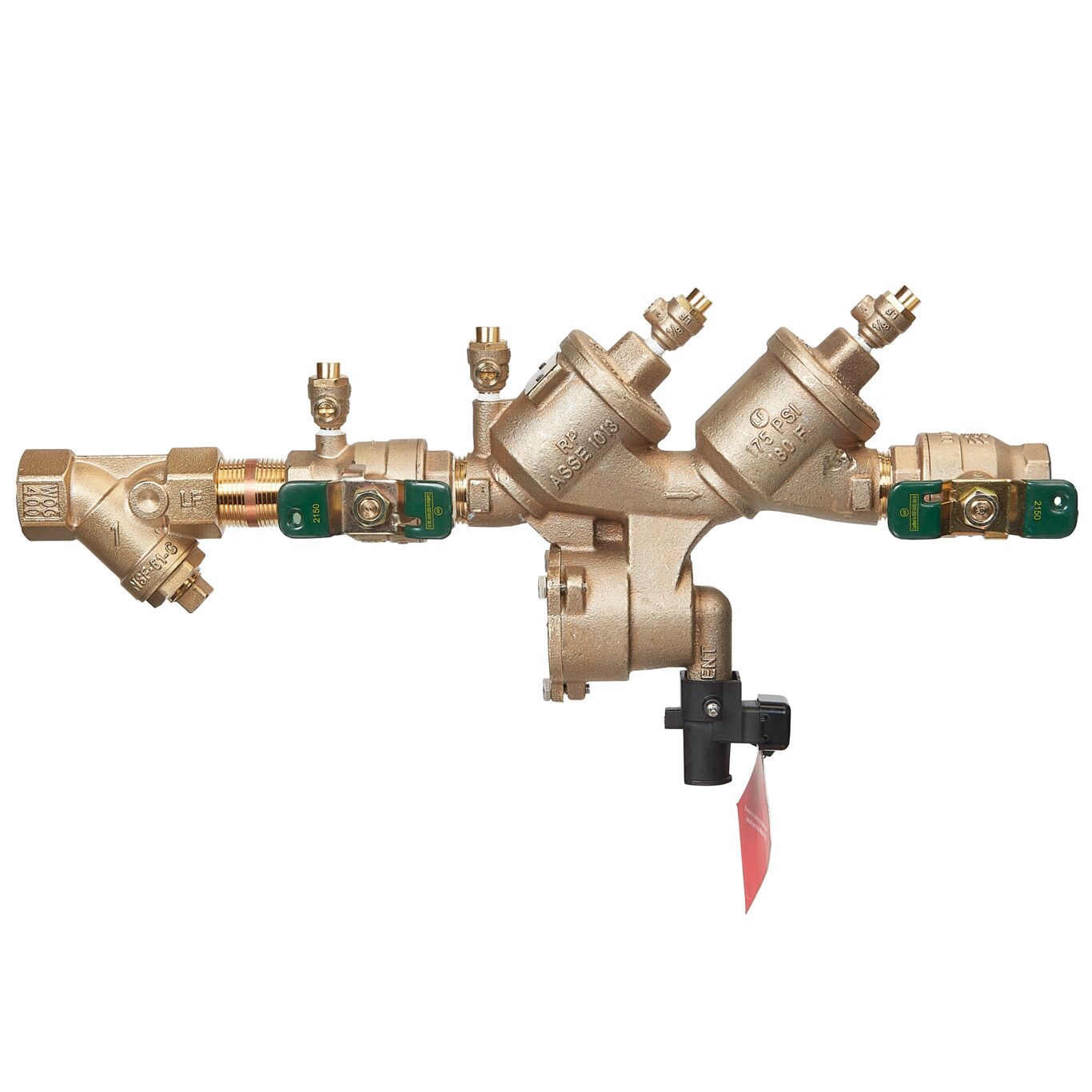 Product Image - Reduced Pressure Zone Backflow Preventer Assembly, Quarter Turn Ball Valves, Backflow Flood Sensor