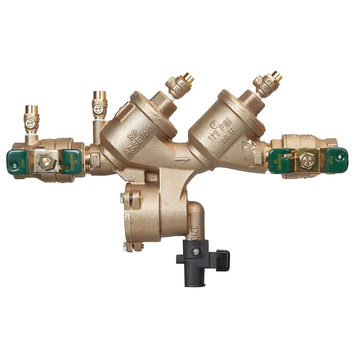 Product Image - Reduced Pressure Zone Backflow Preventer Assembly, Quarter Turn Ball Valves, Backflow Flood Sensor