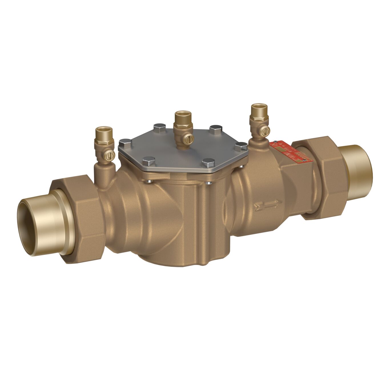 Product Image - Bronze Double Check Valve Assembly Backflow Preventer, Less Shutoff, Ul Classified, Single Top Entry