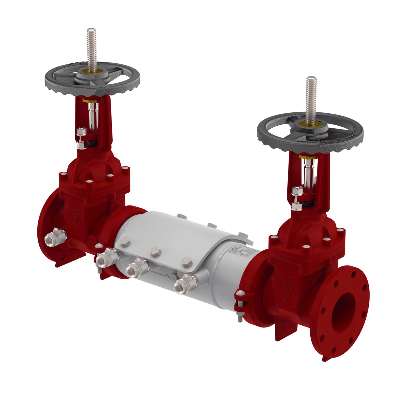 Deringer 20GX Double Check Backflow Preventer with OS&Y Gate Valves