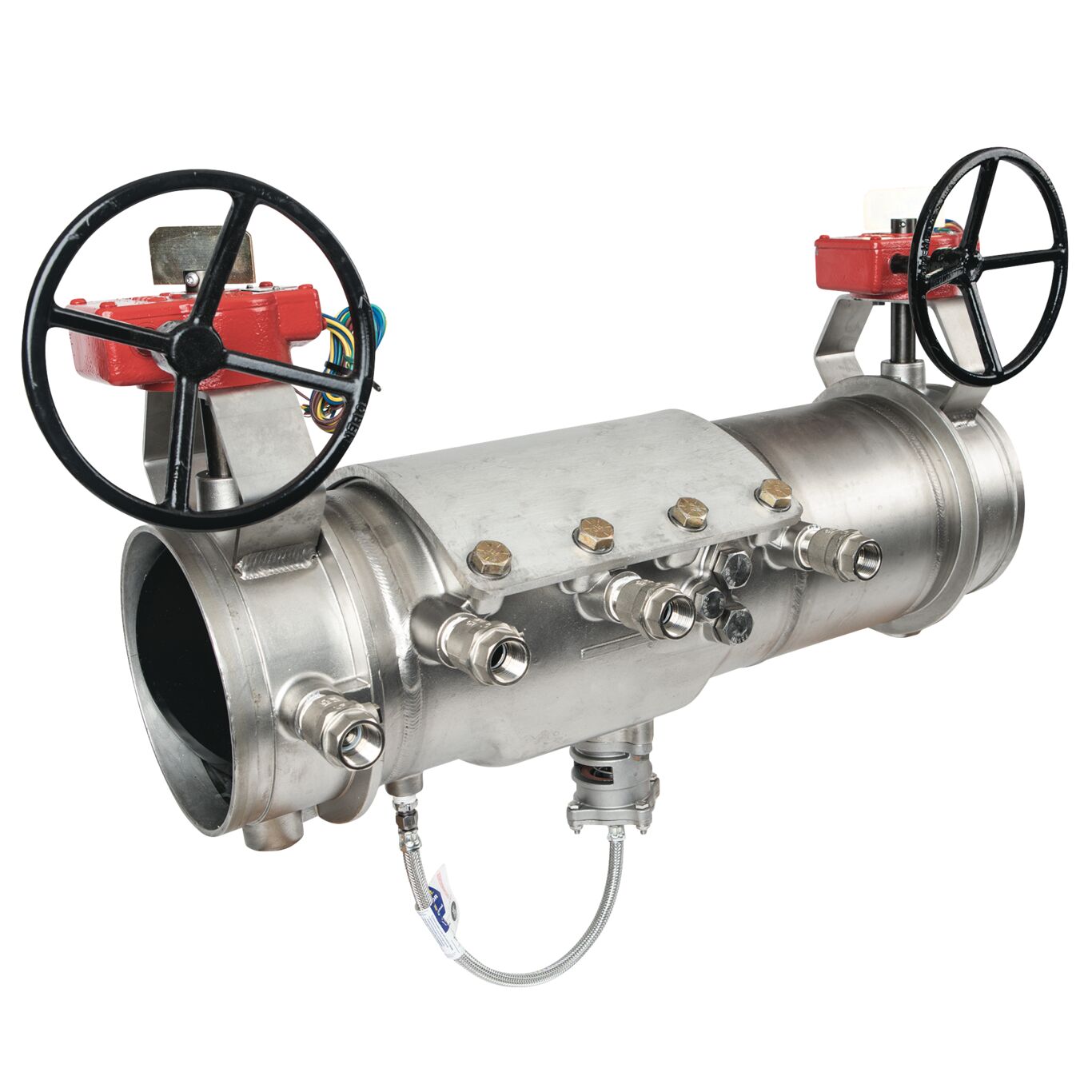 Product Image Stainless Steel Reduced Pressure Zone Backflow Preventer Assembly, Magnum, Integral Butterfly Valves, Grooved End Conn, Dual-Action Check Modules