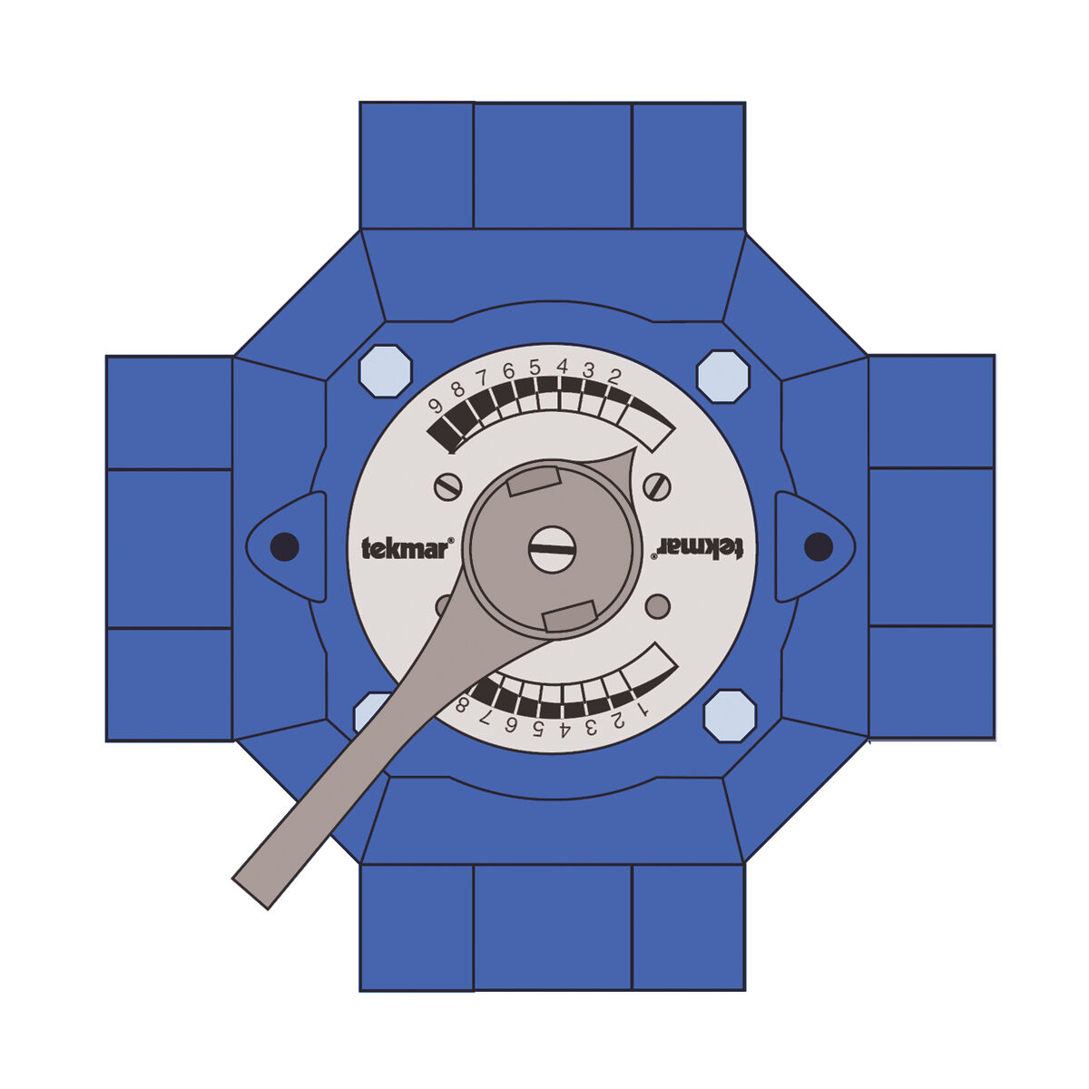 tekmar 4 way valve 016